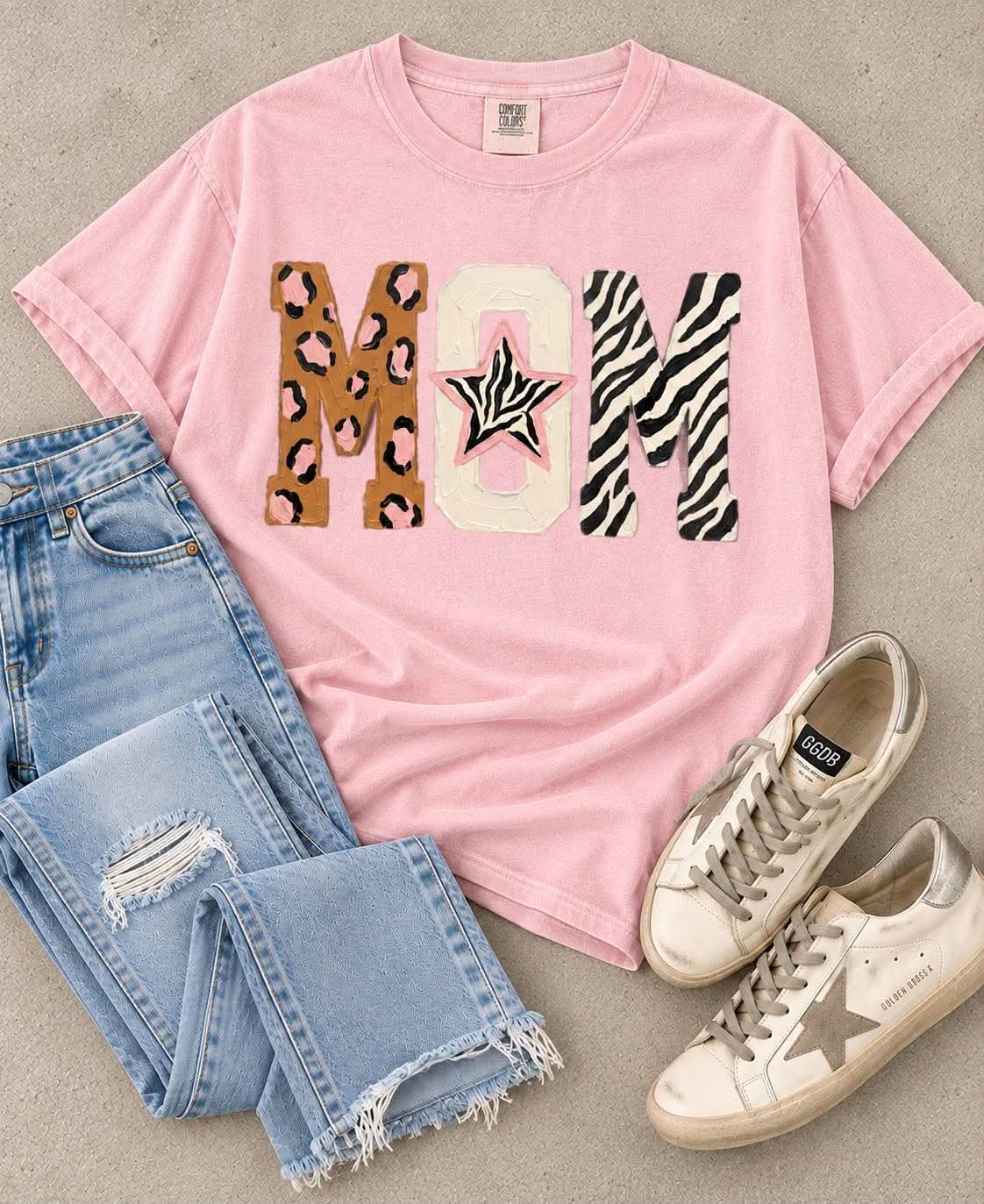 Multi Print Fun MOM DTF MAMA82 Tee