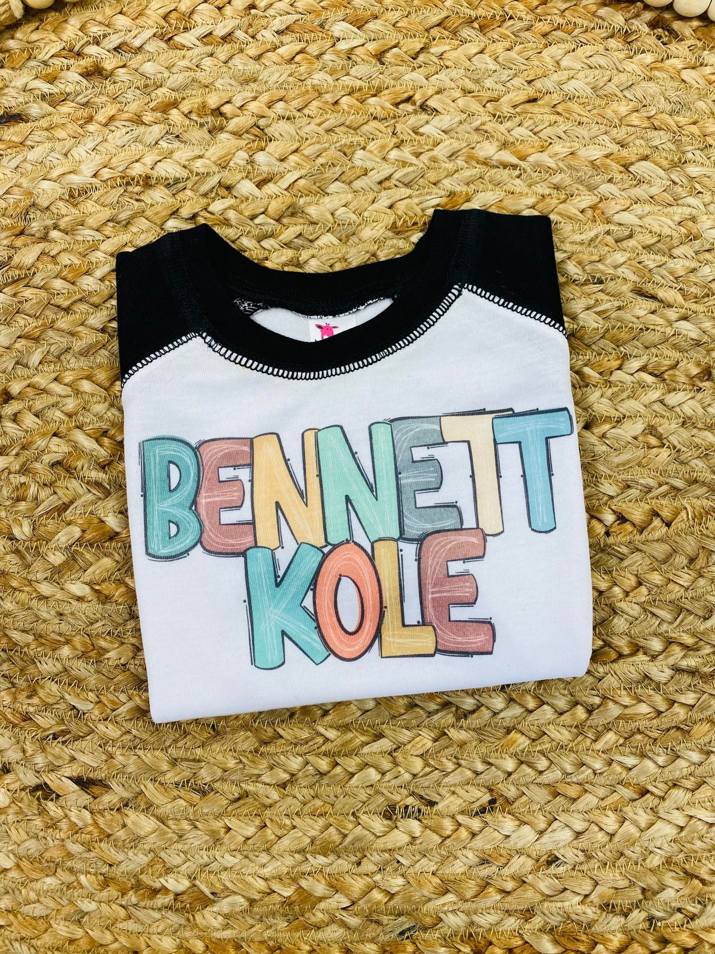 Custom Boy's Name Raglan Tee