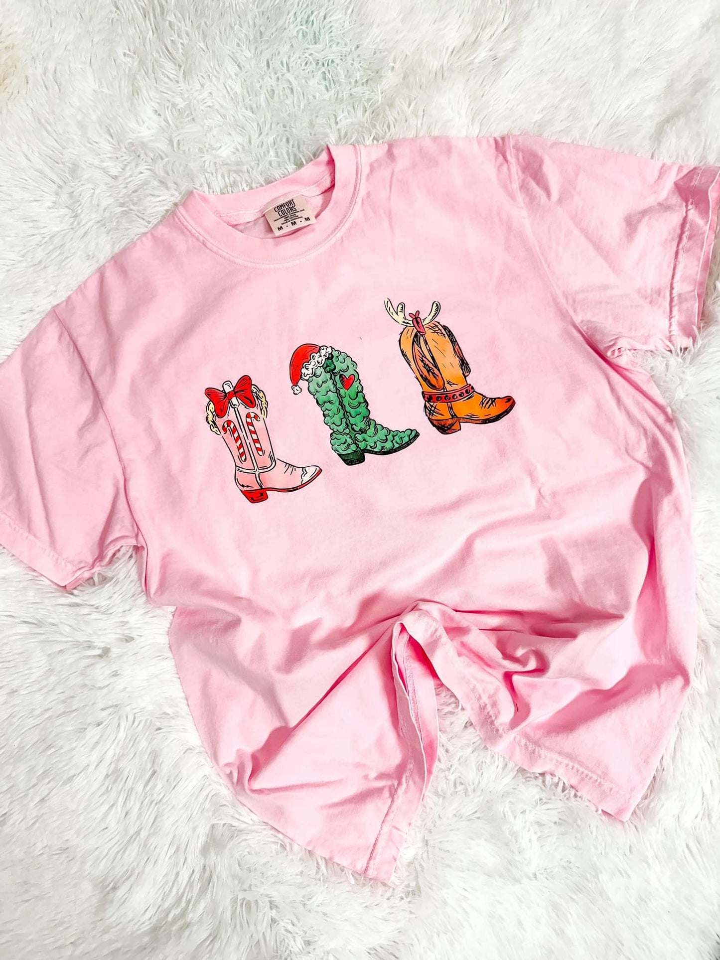 Green Man Movie Christmas Boots DTF Tee