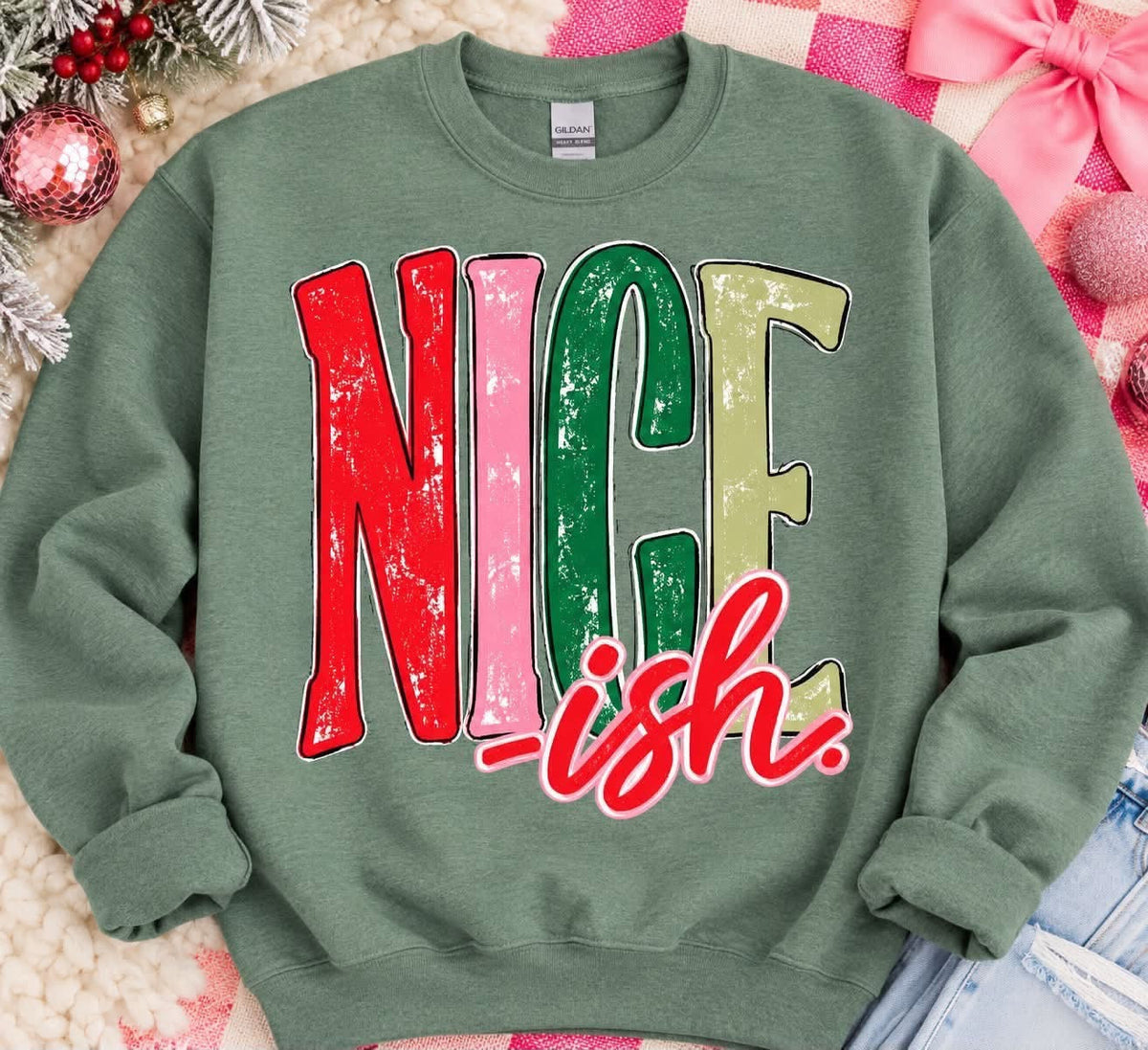 Holiday Nice-ish Humor CMAS120 DTF Apparel