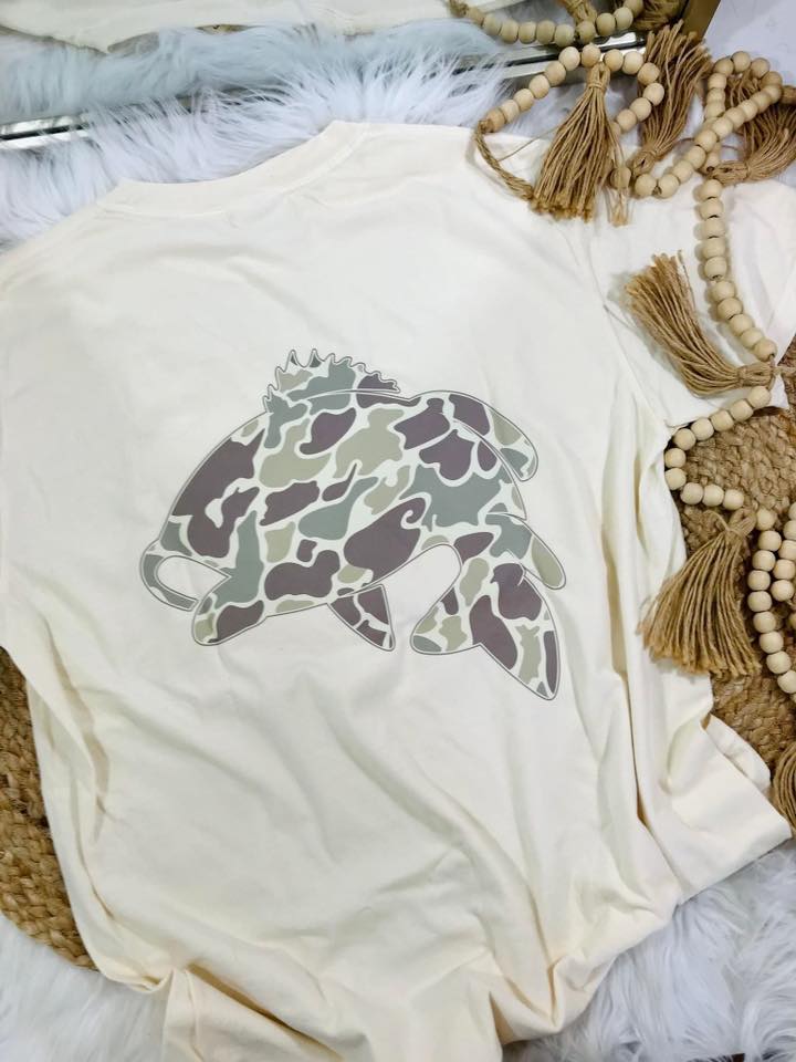 Dad Front and Back Camo Graphic Tee