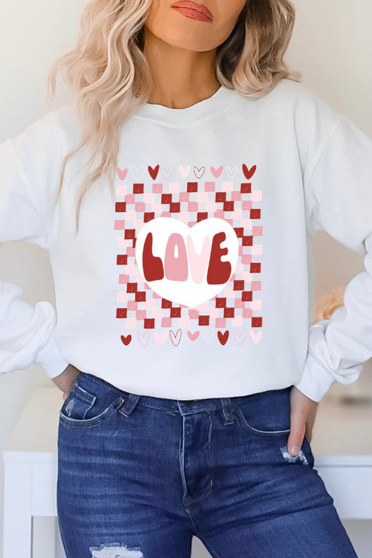 XOXO Checkered Circle Tee