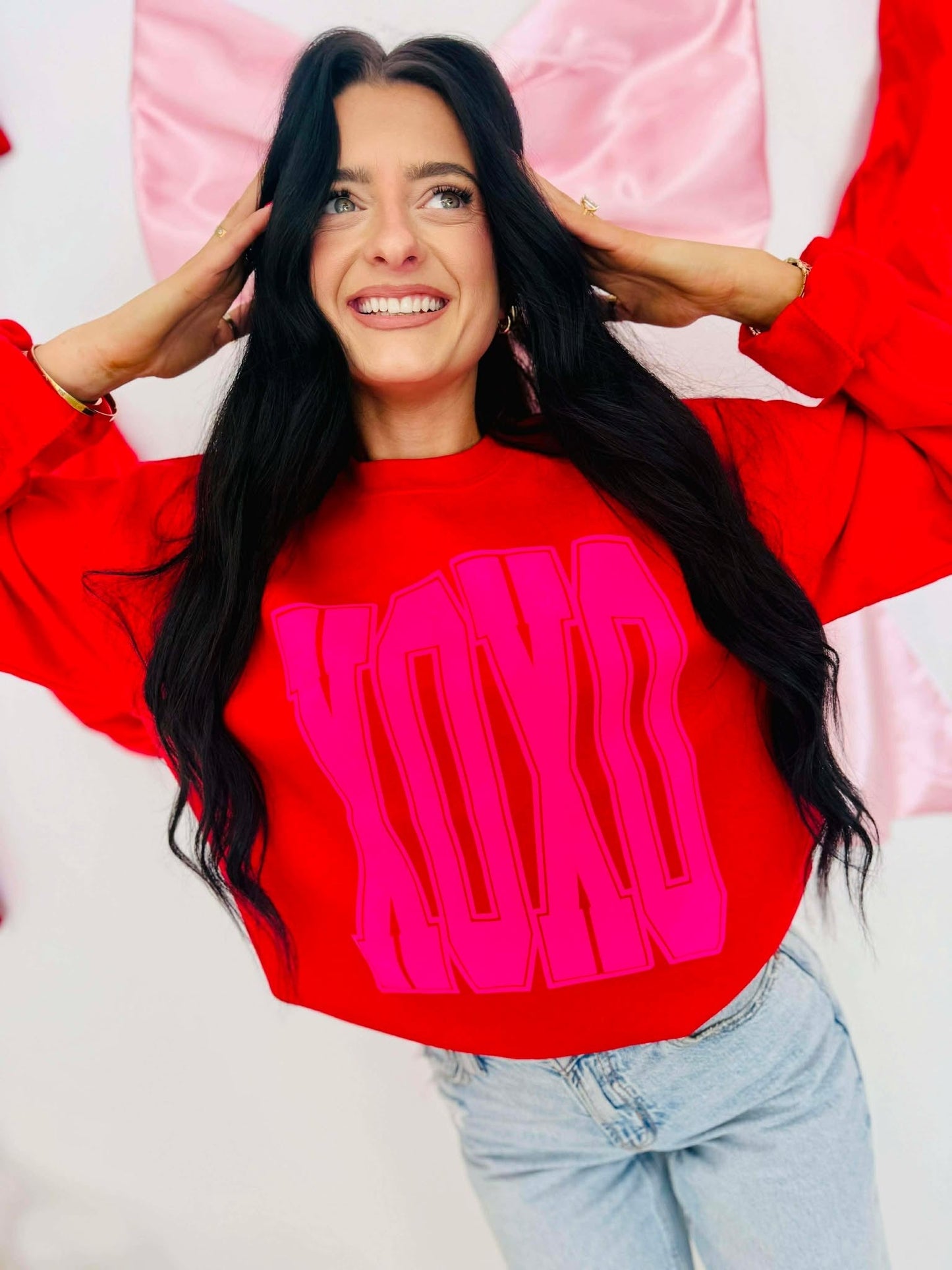 XOXO Jumbo Varsity Puff Vinyl