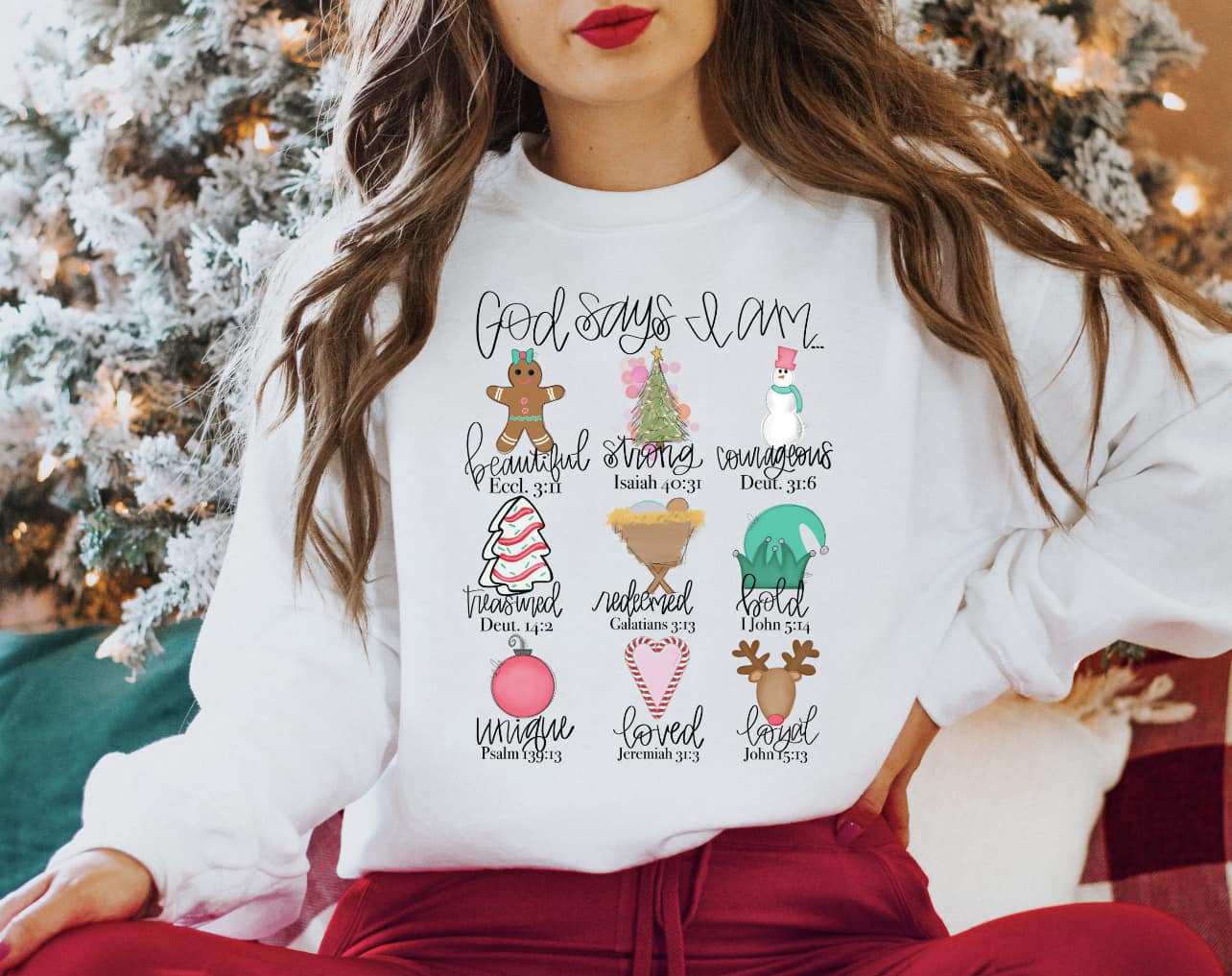 God Says I'm Christmas Things Sweatshirt
