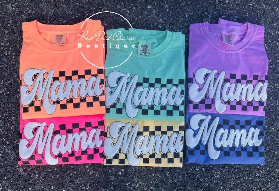 Mama Checkered (pink only)