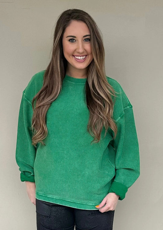 Corded Crew - Kelly Green (small)