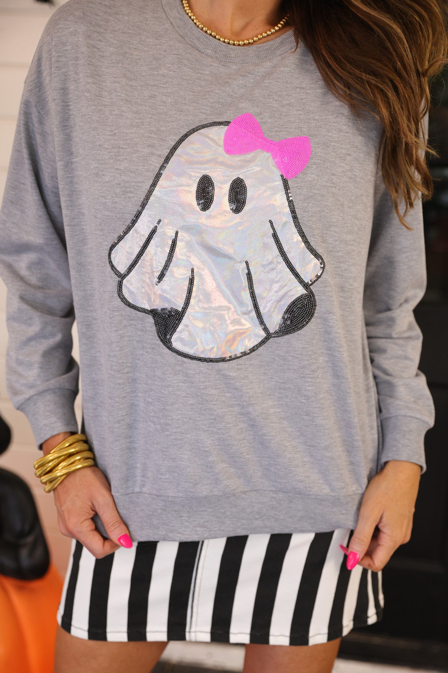 PREORDER-Gigi The Ghost Metallic Pullover