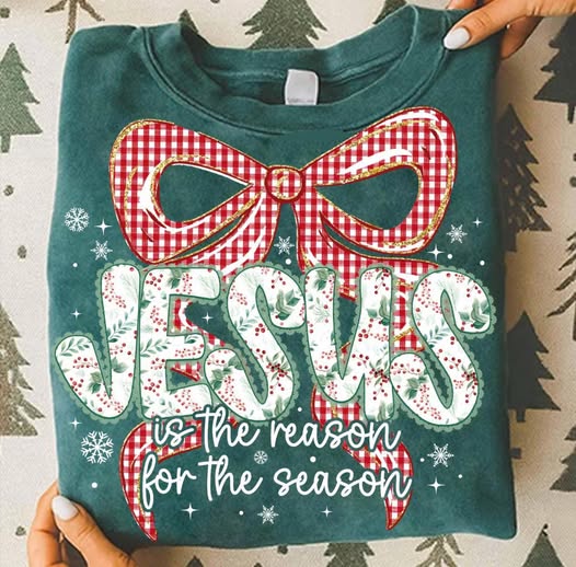 Plaid Bow Reason of the Season DTF Tee