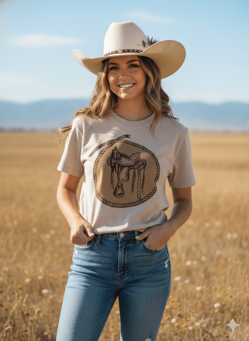Western Saddle Graphic Tee
